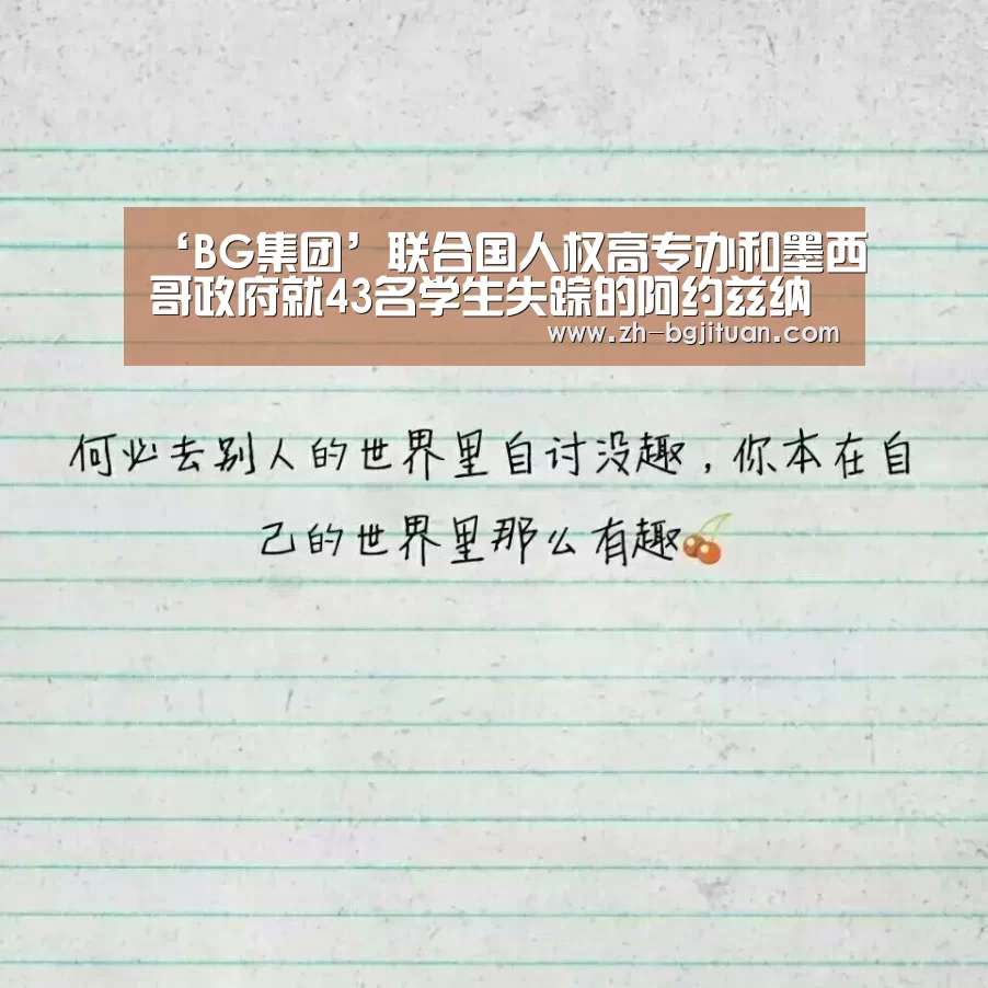 ‘BG集团’联合国人权高专办和墨西哥政府就43名学生失踪的阿
